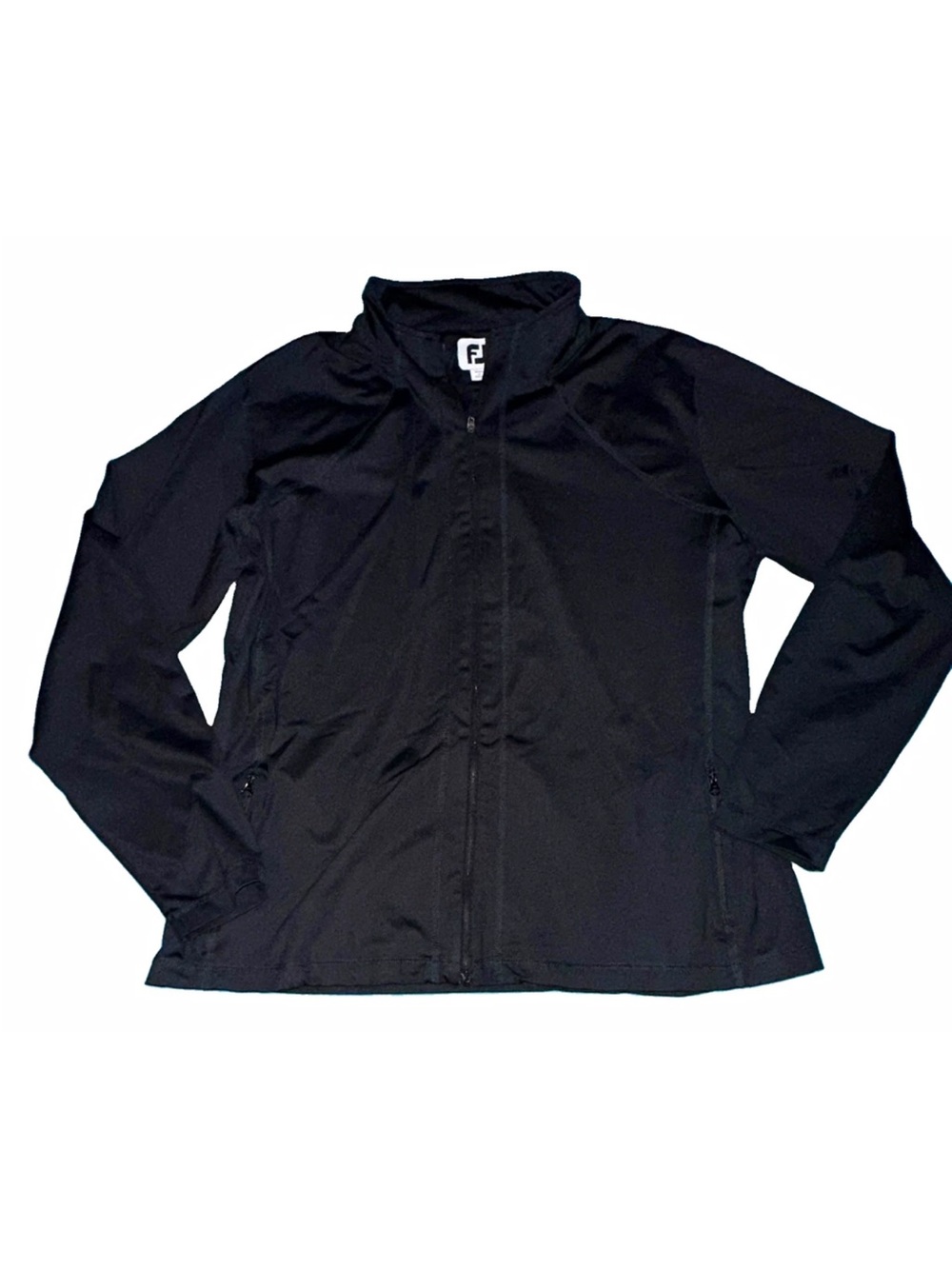 FootJoy Women’s XL Black Full Zip Golf Jacket Solid Logo Regular